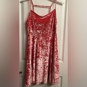 Pink Velvet Dress